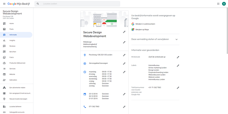 Google Mijn Bedrijf optimaliseren
